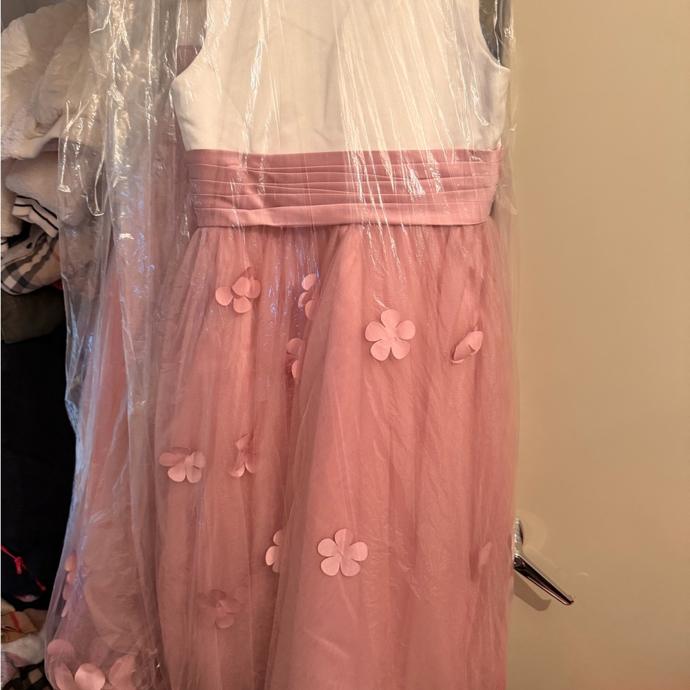 Pink Floral Kids Dress